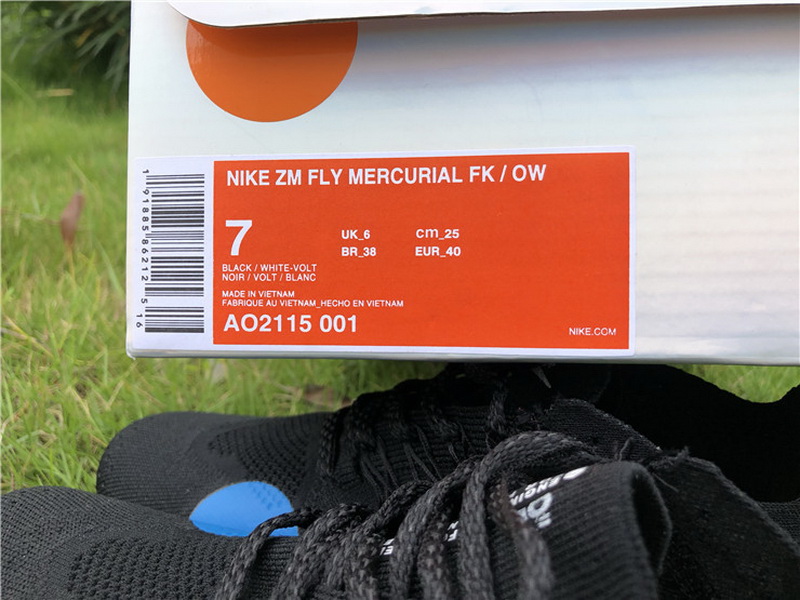 Off-White x Nike Zoom Fly Mercurial Flyknit Black(98% Authentic quality)